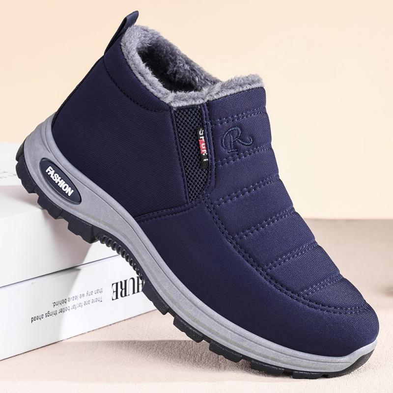 Men'S And Women'S Winter Casual And Comfortable Fleece Warm Plus-Size Cotton Boots, Snow Boots, Cotton Shoes And Ankle Boots