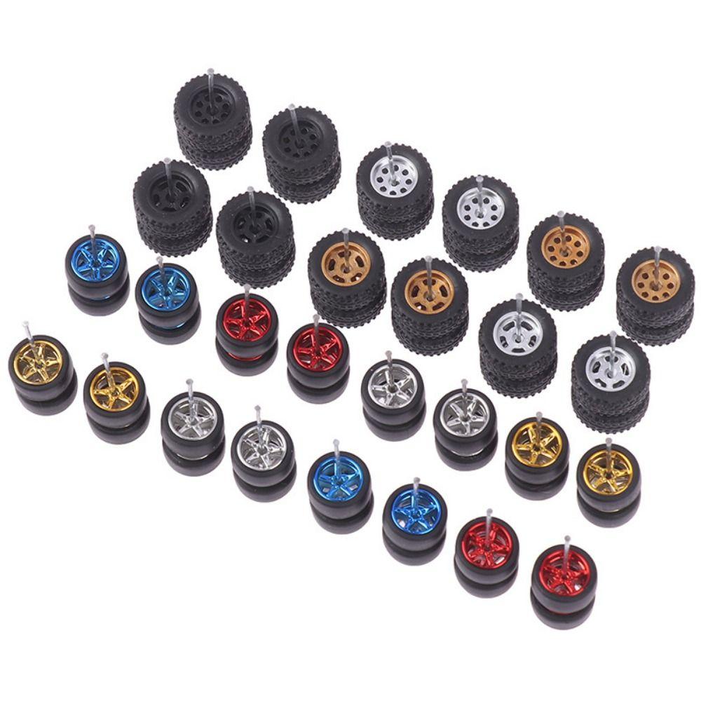 1Set Plastic Remote Control Car Modified Tires Diameter 14*5.5mm Diecast Alloy Car Hub