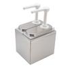 Sauce Dispenser Plastic and Stainless Steel Condiment Pump Station Sauce Dispenser For Kitchen Home