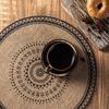 Круглая джутовая шерстяная кисточка, плетеная подставка под тарелку, декоративная скатерть, ретро-коврик для изоляции