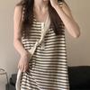 Women's Dresses Large Size Casual Striped Sleeveless Undershirt Dress Loose and Thin Hundreds of Dresses
