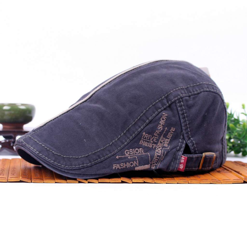 Мужская хлопковая кепка с вышитыми буквами, британский ретро-берет, горячая шляпа для иностранной торговли