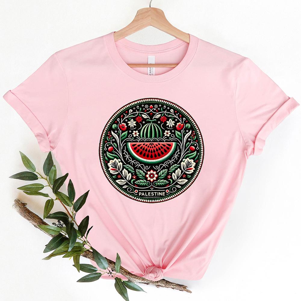 This Is Not A Watermelon T-shirts Funny Watermelon T-Shirt Love and Peace Graphic Tee Streetwear Tops Women Men Clothing