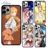 Чехол для телефона Yuuki Asuna для iPhone 11 12 13 14 Pro Max mini X XR XS SE 2020 5 6S 7 8 Plus Samsung Galaxy S21 S22 Cover shell