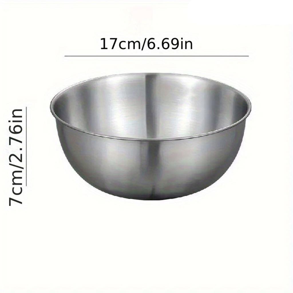 High-quality! 3pcs Bowl Set Versatile For Noodles Soups More 304 Stainless Steel Ideal For Cooking Baking Food Storage