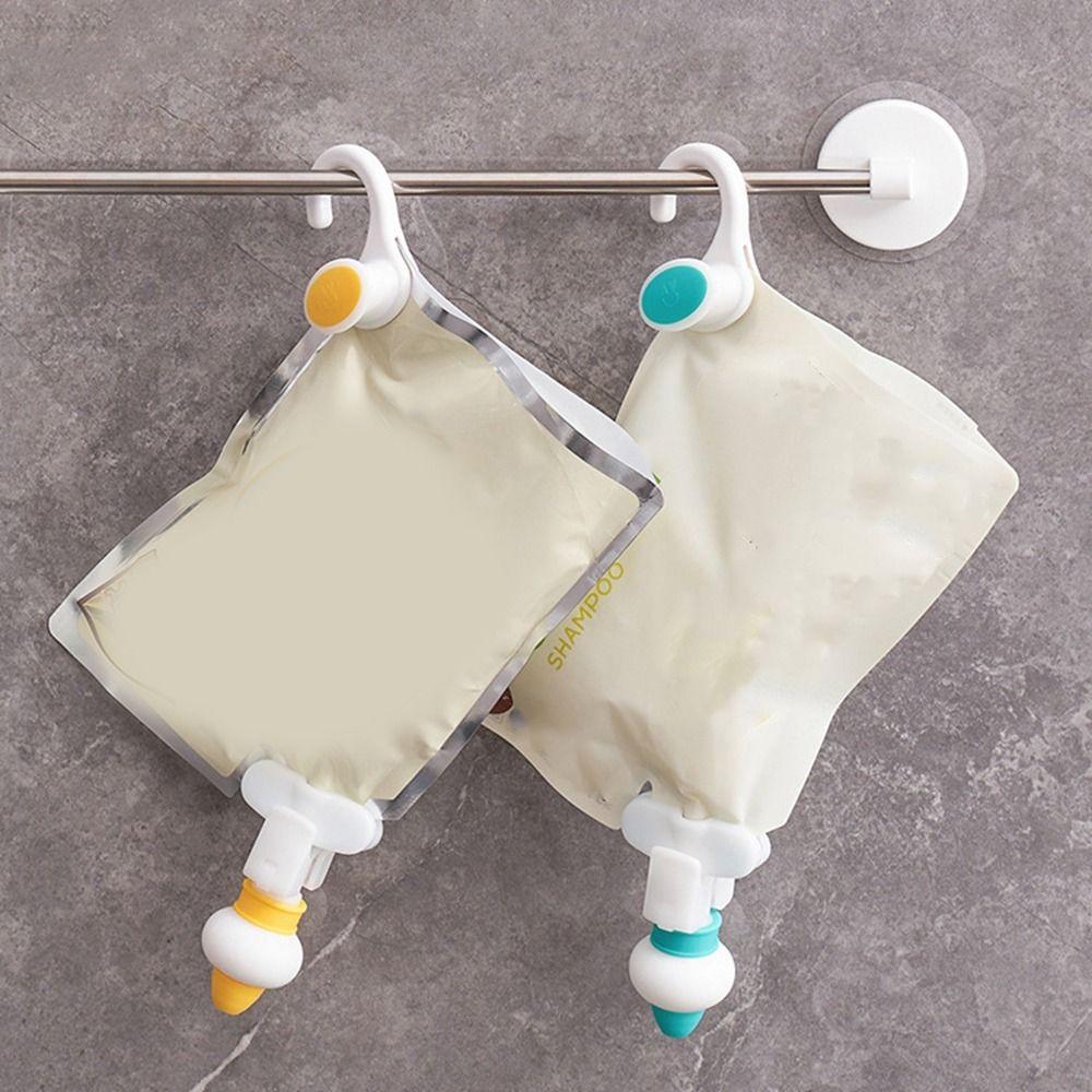 Подвесной дозатор жидкости вверх дном, силиконовый дозатор для геля для душа для дома