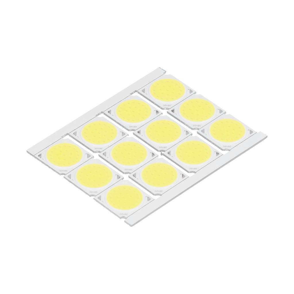 12Pcs COB Light Source High Power Round LED Chip 12W 36‑41V 1080LM for DIY Indoor Lighting