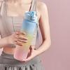 Спортивная бутылка для воды на 1100 мл с маркером времени, не содержащая BPA, герметичная, портативный многоразовый чайник для питья