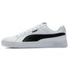 Smash Vulc Canvas Leather Low Top Sneakers Unisex Sneakers White Black 385554-01