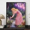 Disney Sleeping Beauty Princess Aurora Forest Fairies Diamond Paint Mosaic Art Painting Kit Handmade DIY Home Decor
