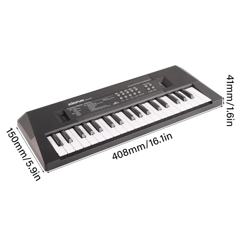 37-Key Piano with Selectable Tones, Recording Function, Electric Keyboard, Mini Keyboard, Outdoor Use