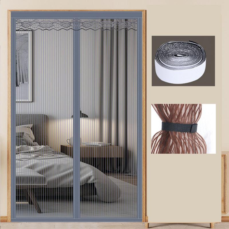 Магнитная дверная сетка большого размера Дверная магнитная москитная сетка Защита от насекомых Летная Летняя и Кухонная Внутренняя Невидимая сетка Магнитная дверная сетка