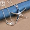 925 Sterling Silver 18 Inch Chain Starfish Pendant Jewelry