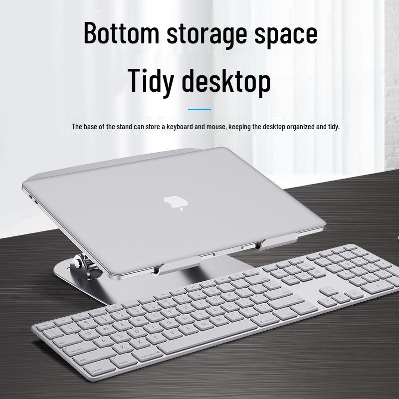 Регулируемая вращающаяся подставка для ноутбука с функцией охлаждения и регулировкой высоты для настольного или офисного использования