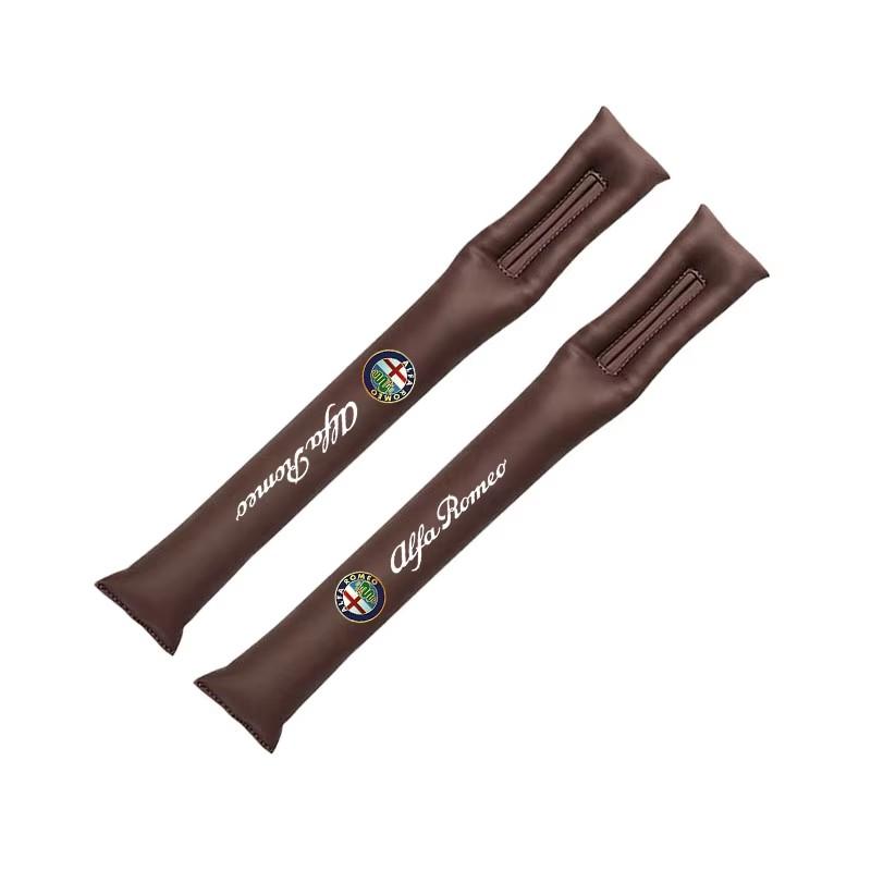 2Pcs Car Seat Gap Filler Strip Soft Pads Leather Car Styling Spacer For Alfa Romeo Giulietta Mito 159 Giulia Stelvio 156 147