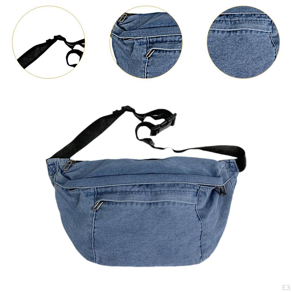 Waist Bag for Women, Retro Design Shoulder Bag, Chest Hiking, Fishing