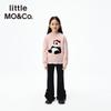 little MO&Co. Girls' Antibacterial Fleece Flare Pants