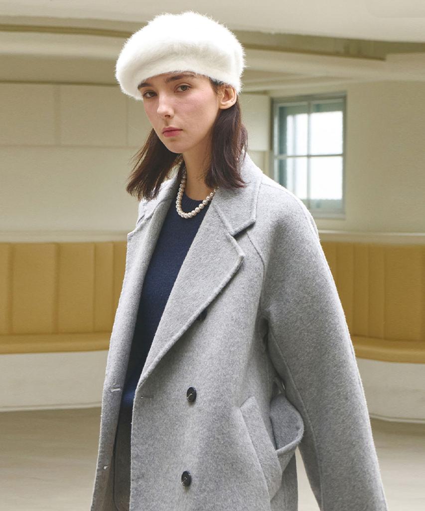 SLOWLOLLI Classic Double Button Handmade Coat_3 Colors