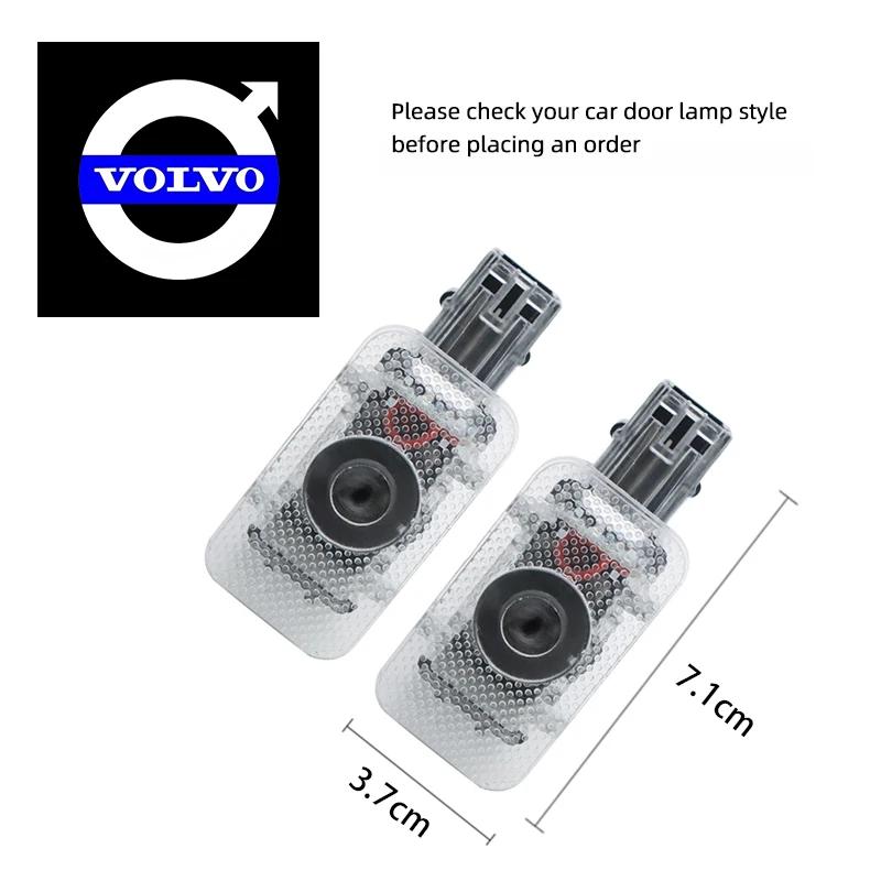 2pcs Volvo HD Car Door Welcome Light Led Projector Lamp For Xc60 Xc90 V40 V60 S60 V50 V90 S80 C40 XC40 V70 XC70 C30 C70 Rdesign