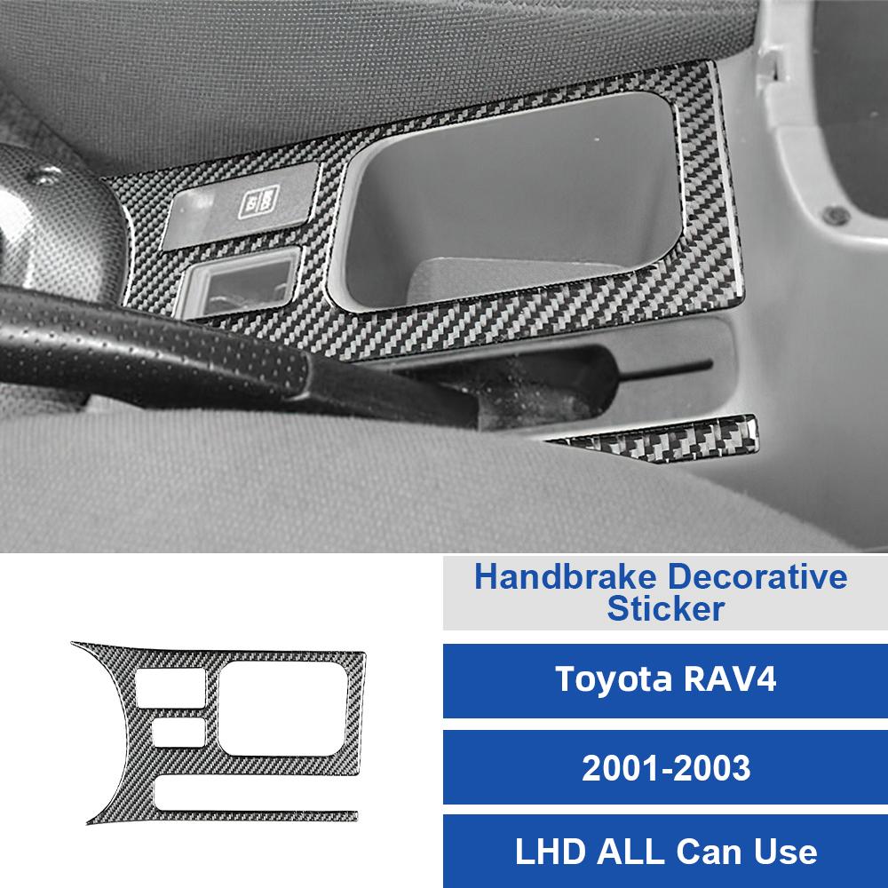 For Toyota RAV4 2001-2002-2003 Carbon Fiber Car Handbrake Decorative Sticker Sticker Sticker Trim Film Accessories