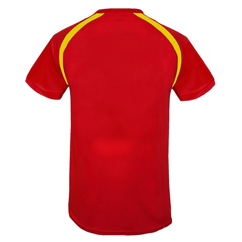 Liverpool FC Mens Contrast Panel Polyester T-Shirt