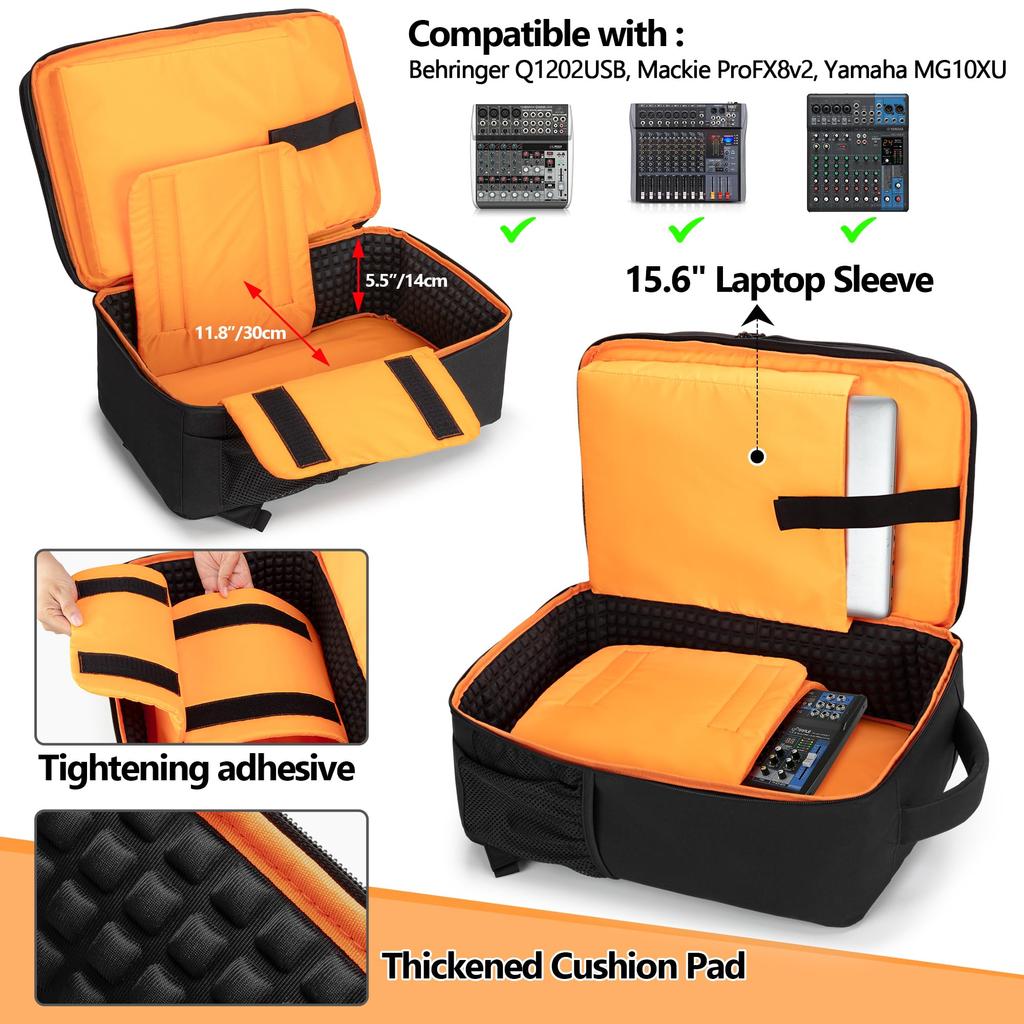 Trunab Mixer Case Audio Mixer Bag Audio Mixer Backpack Mixer Bag