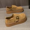 Модные туфли на плоской подошве слипоны на платформе осенние повседневные женские кроссовки платье слипоны ретро криперы осень 2024 новинка досуг Zapatillas Mujer