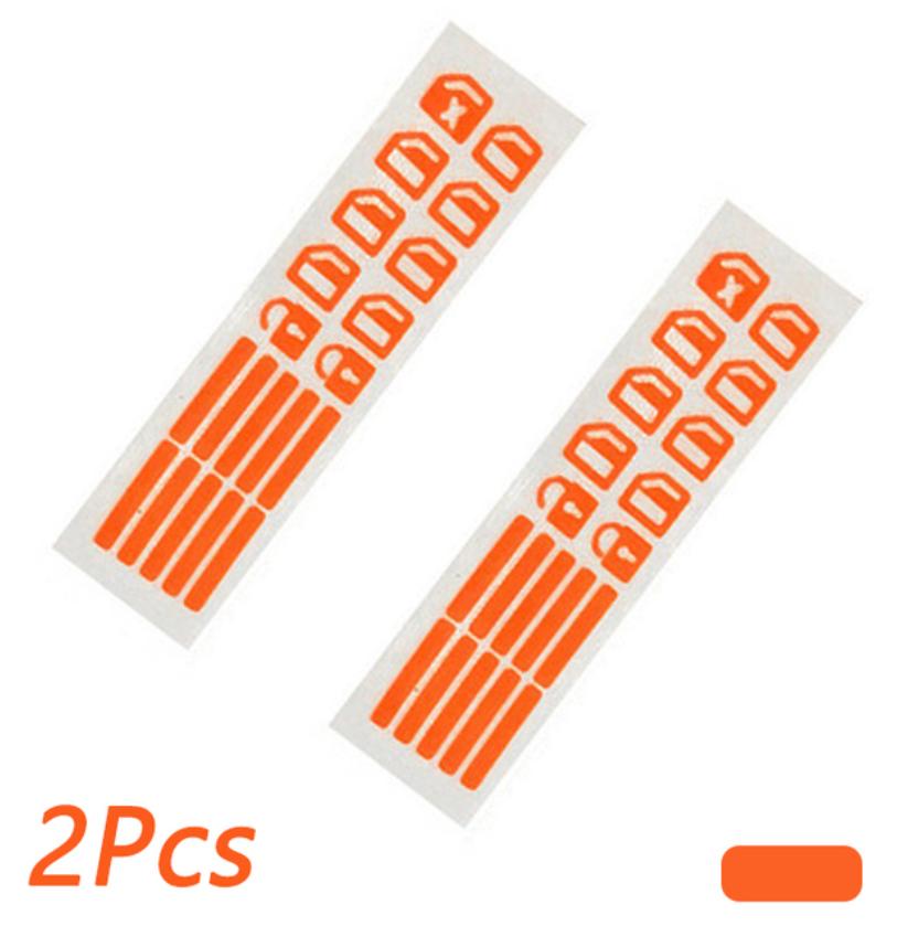 2 шт., переключатель управления, флуоресцентная наклейка для автомобиля, внутренняя дверная ручка, кнопочная панель, ночная безопасность, флуоресцентные наклейки, аксессуары