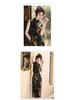 2024 Black Summer Cheongsam Set: Retro Shanghai Sleeveless Style