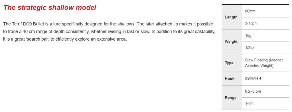 DUO Плавающая приманка Terrif DC 9 Bullet ADA0256 (3902)