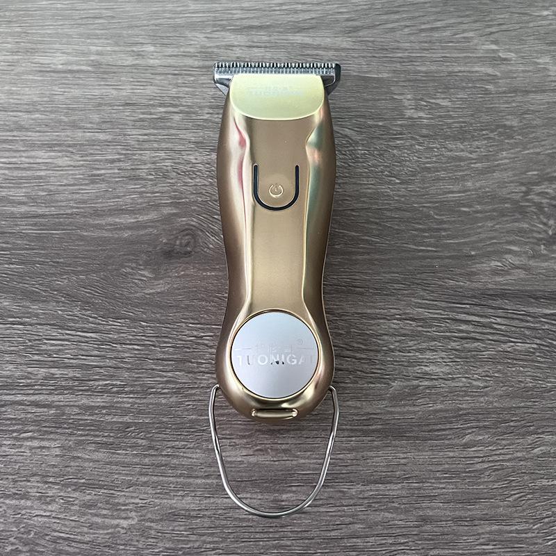 0,1 мм Т-образная машинка для стрижки волос, золотая машинка для стрижки волос, золотой, серебряный триммер для салона, 110 220 В, парикмахерский электрический триммер для стрижки
