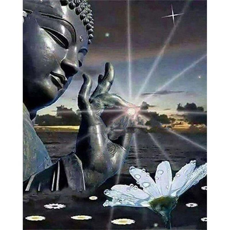 5D Diy Набор для алмазной живописи Будда Стразы Алмазная вышивка крестиком Религия Мозаика Рисунок подарок ручной работы