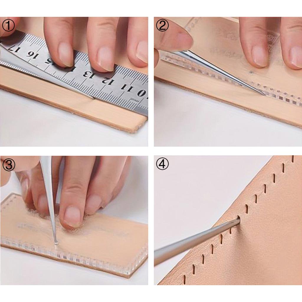 Винтажный инструмент шило для шитья с металлической ручкой, эргономичная рукоятка, инструмент шило для кожи для проекта по изготовлению изделий из кожи и ткани