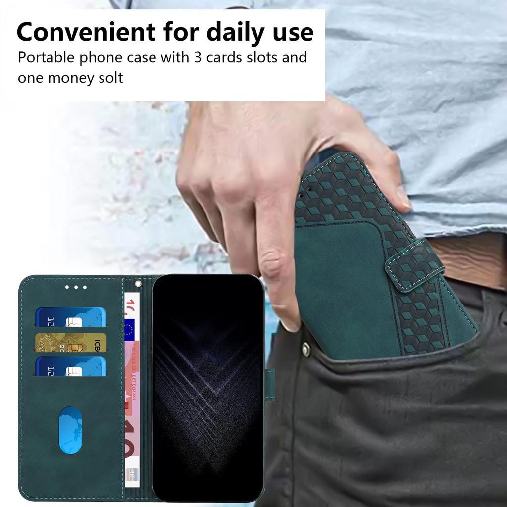 Чехол-кошелек из искусственной кожи с матовым тиснением для карт для Samsung Galaxy Xiaomi Redmi Huawei Honor