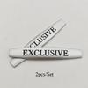 3D Metal Chrome Balck Car Sticker Logo EXCLUSIVE Badge Emblem Decals For Mercedes Benz Universal Auto Accessories OG7 