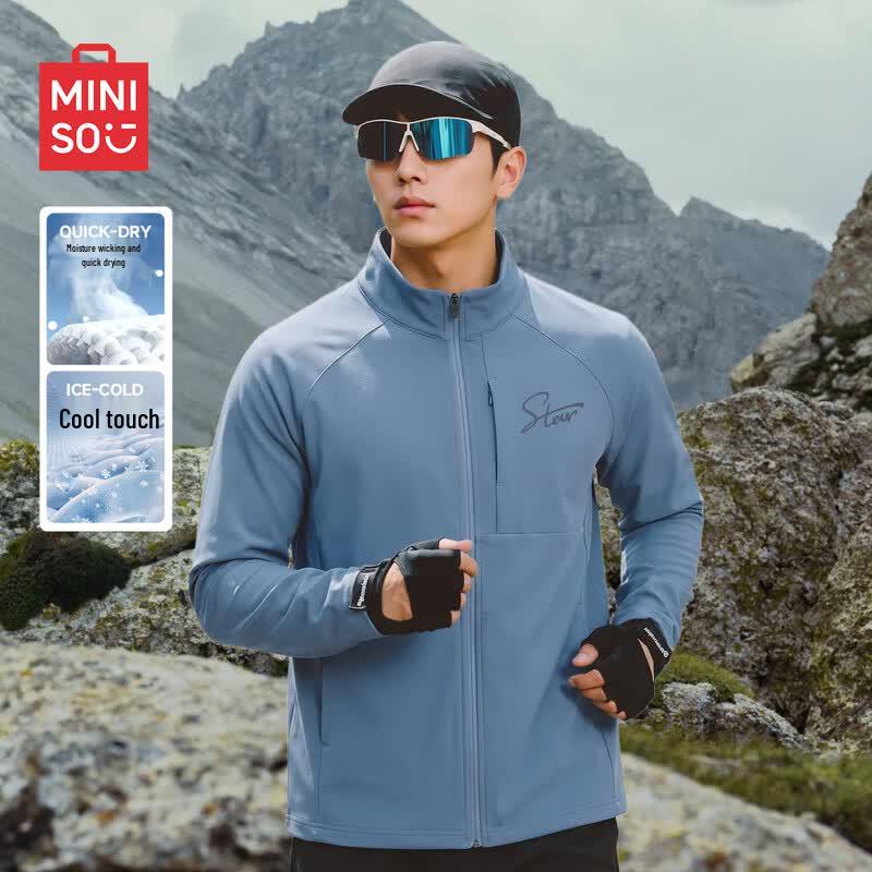 MINISO Men's American Style Outdoor UV Protection Stand-Collar Jacket