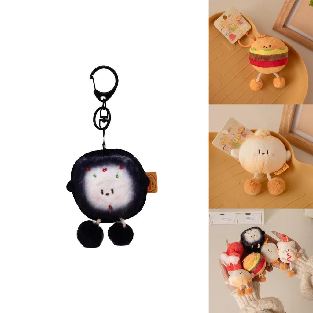 Милый набор плюшевых игрушек в виде еды с гамбургером, блинчиком, руцзямо, мягкая игрушка в подарок для детей