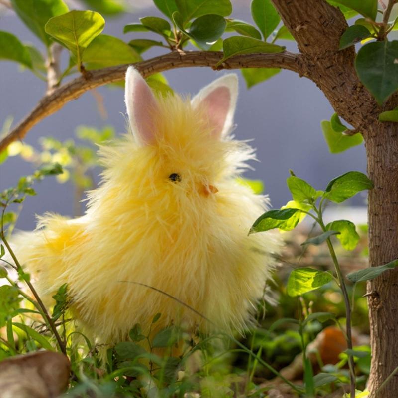 Пасхальные украшения в виде цыплят Искусственное украшение в виде цыпленка Ручная работа Маленькая желтая игрушка-цыпленок для праздника Супермаркет