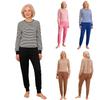 S-XXL Женский комбинезон в полоску для пожилых людей с болезнью Альцгеймера, с длинным рукавом, молния сзади и на ногах, анти-стрип боди для ухода за людьми с особыми потребностями