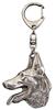 Азавак, туарегский слуги I - посеребренный брелок для ключей с собакой, украшение для сумки, подвеска на рюкзак от бренда Art-Dog