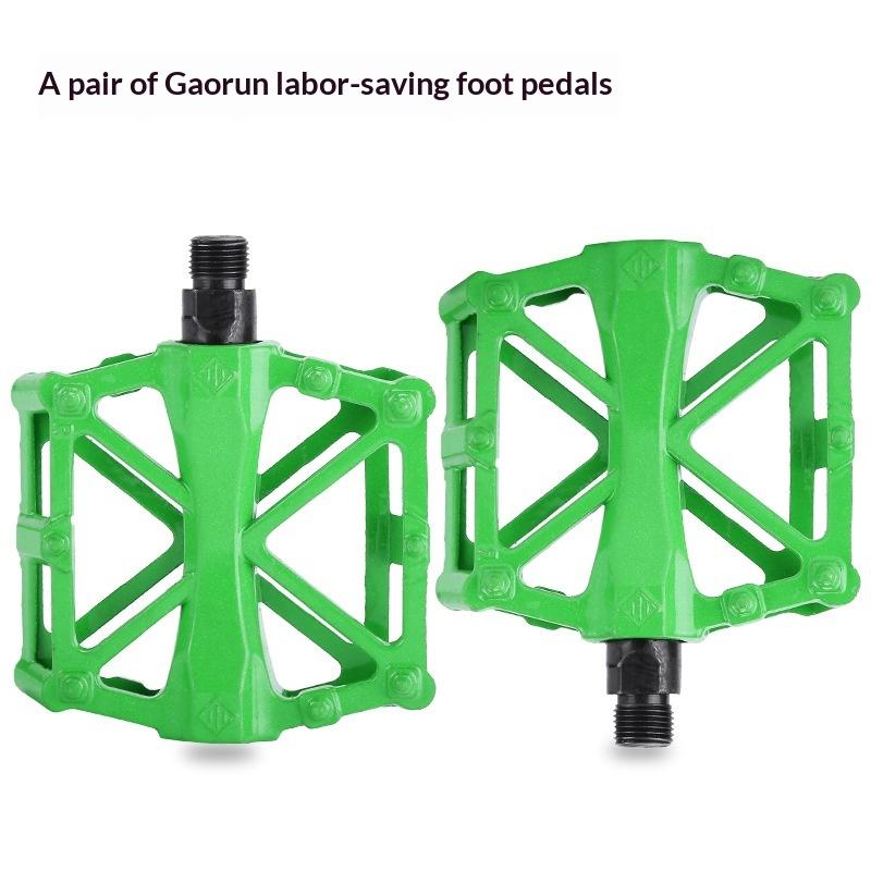 1 Pair Double Ball Bicycle Pedals Aluminum Alloy Anti Skid Mountain Bike Pedals Ultra-Light Flat Cycling Treadle Platform