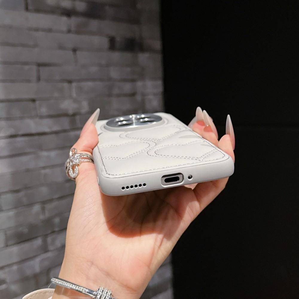 Чехол для Huawei Magic 7 Pro Роскошная кожа PU Любовь Защитная задняя крышка с защитой объектива Чехол для Honor Magic 7 7Pro Полностью закрывающий корпус телефона