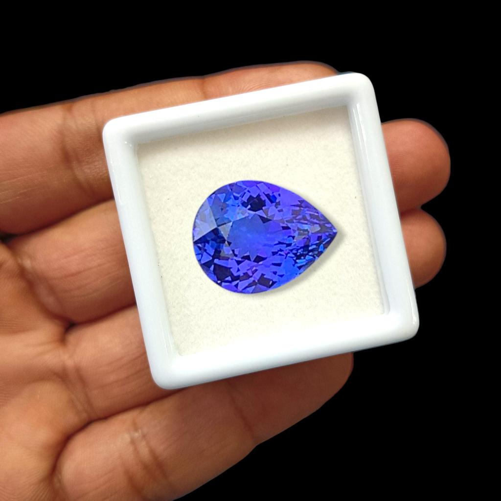 AAA Quality Eye Clean Natural Tanzanite Gemstone: Loose Pear Cut Stone, Healing Gemstone.