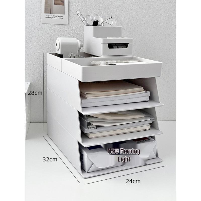 Многофункциональный настольный органайзер: Папка-органайзер формата А4, Подставка для ручек, Офисная стойка для хранения