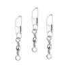 С защелкой Interlock Защелка Interlocking Solid Ring Fishing Connector Metal Connector Fishing Swivels