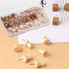 114Pcs Decorative Drawing Thumb Tacks Various Style Cork Board Thumbtack Wood Push Pins Office