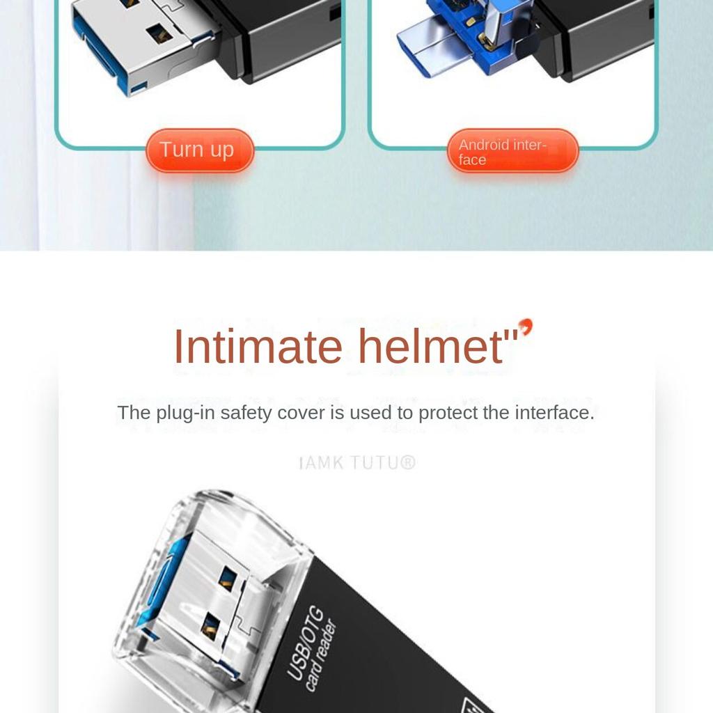Мобильный телефон, компьютерный кард-ридер, карта памяти, U-диск, SD-карта, многофункциональное преобразование TF-карты, с Type-c, USB, микроинтерфейсом