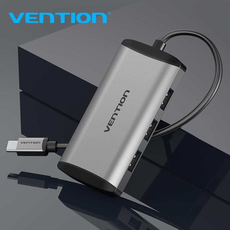 USB-концентратор Vention 3,0 Type c, USB-C-разветвитель, высокоскоростной адаптер для MacBook Pro, Huawei Mate 30, разветвитель USB-C, мультипорт USB3.1