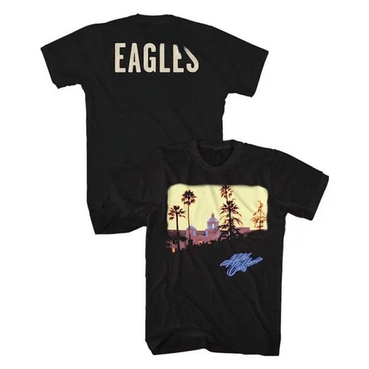 1994 Eagles Hotel California Hotel Commemorative Edition Casual TShirt Luxury Band Brand for Men and Women Top