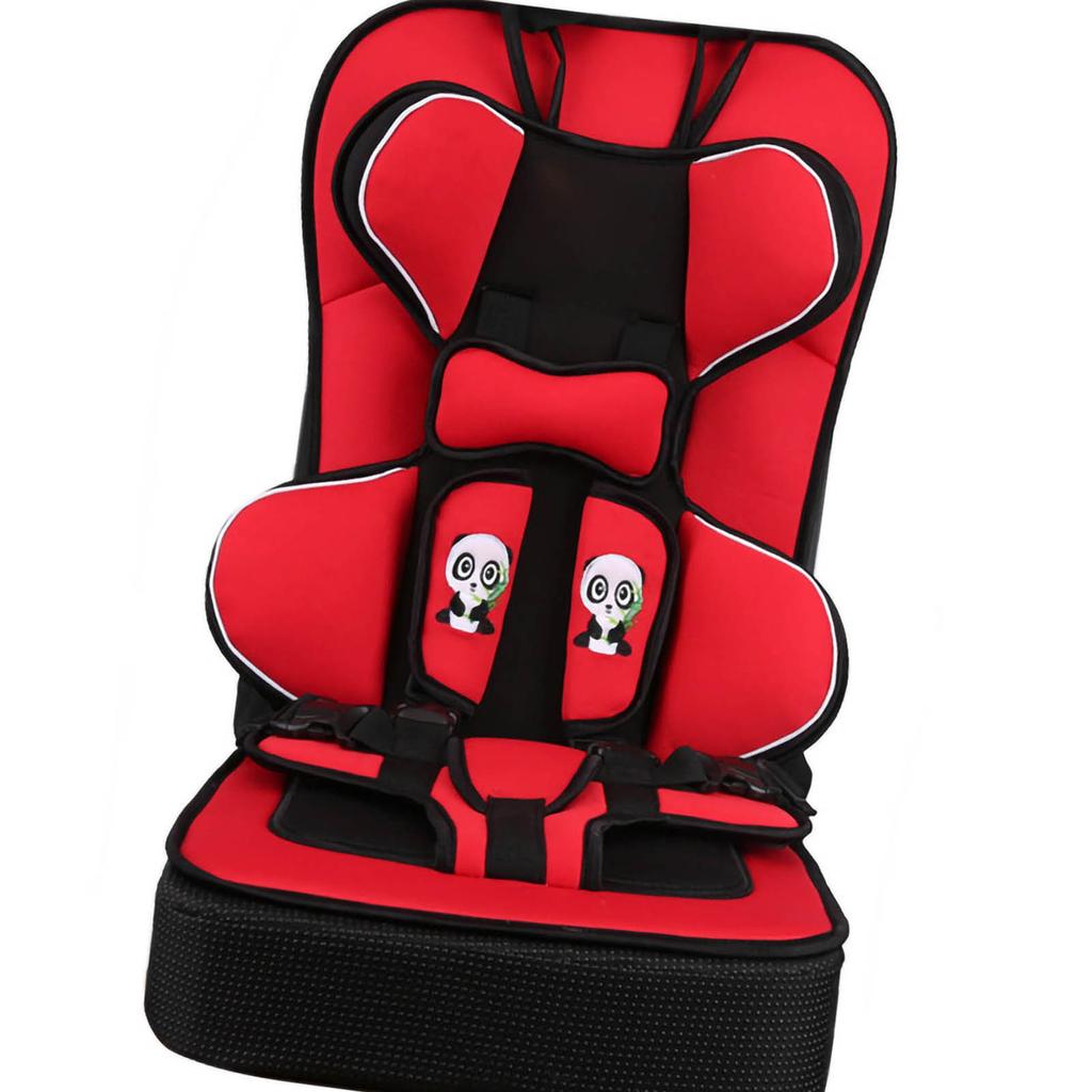 High Back Booster Car Seat Portable Polyethylene Convertible Toddler Infant Seat for Baby Red